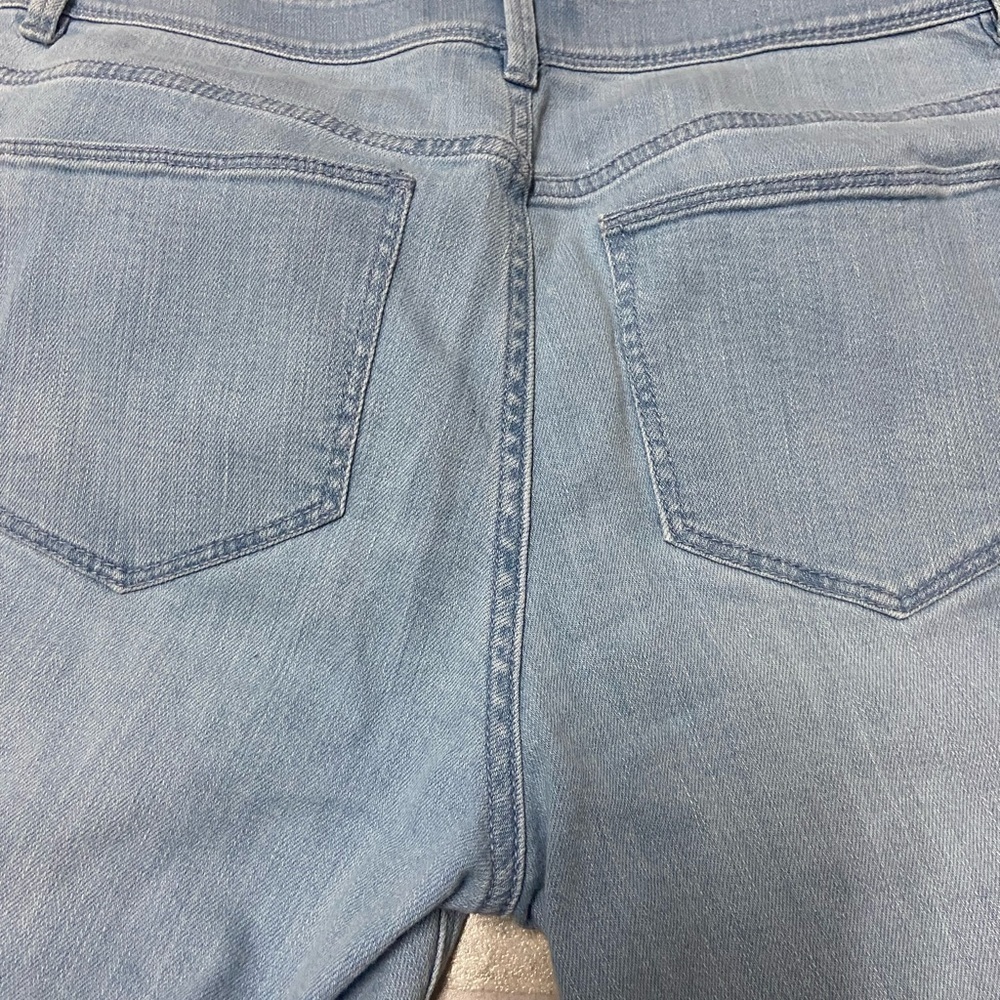 J. Jill Light Blue Wash Cuffed Authentic Fit Cropped Jeans - Picture 9 of 11